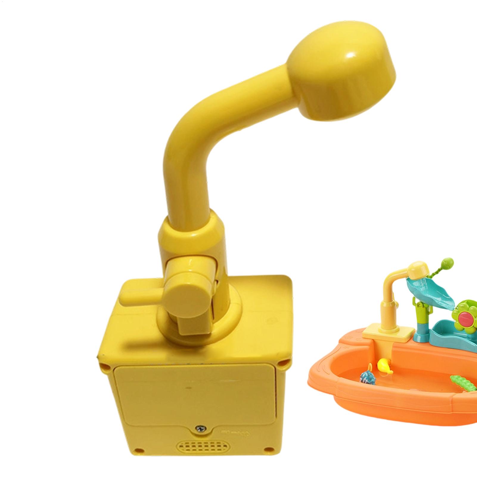 Kids Outdoor Kitchen Accessories - ของเล่นอ่างล้างจานแบบอัตโนมัติ ใช้แบตเตอรี่ สมจริง สำหรับเด็ก ก๊อกน้ำเปลี่ยนได้ ใช้ในบ้าน