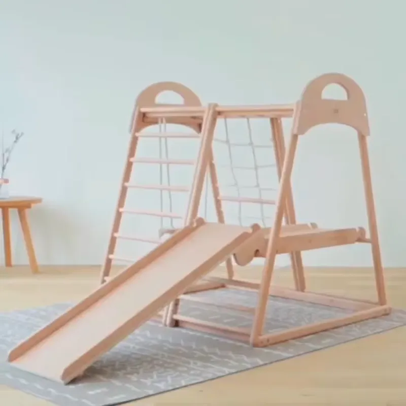 Kids Outdoor Furniture Set - ชุดปีนป่ายไม้สำหรับเด็กแบบมอนเตสซอรี่ สำหรับใช้ในร่มและกลางแจ้ง สำหรับโรงเรียนอนุบาล เฟอร์นิเจอร์สำหรับเด็ก ชุดปีนป่ายสำหรับเด็ก