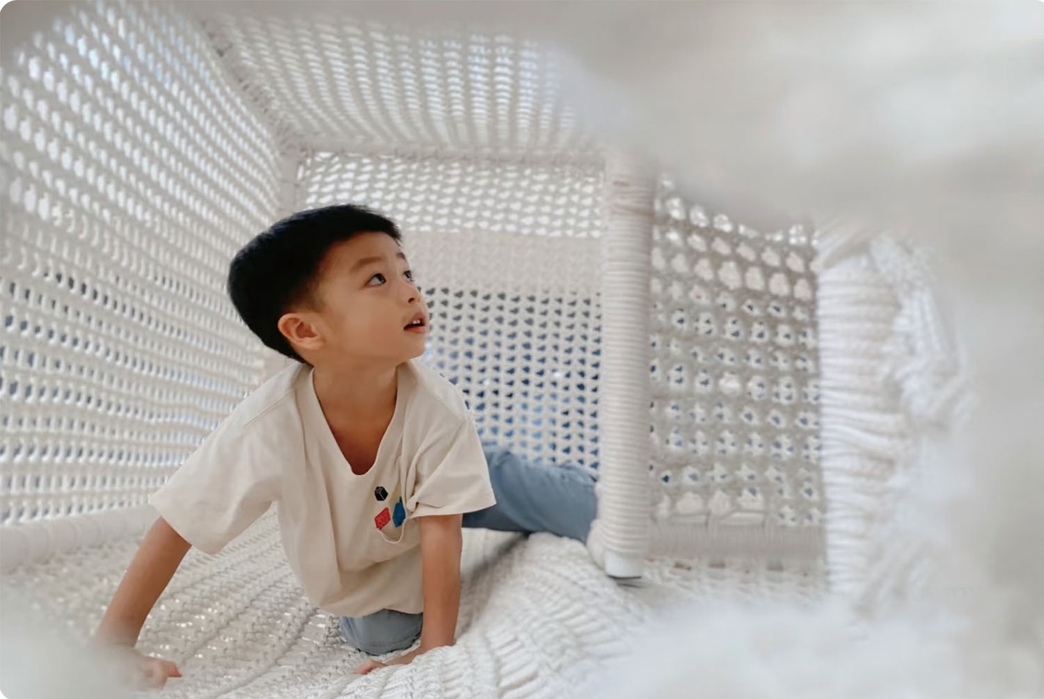 สนามเด็กเล่นเรนโบว์เน็ตสำหรับส - Kids Outdoor Climbing Frame บทวิจารณ์และราคา