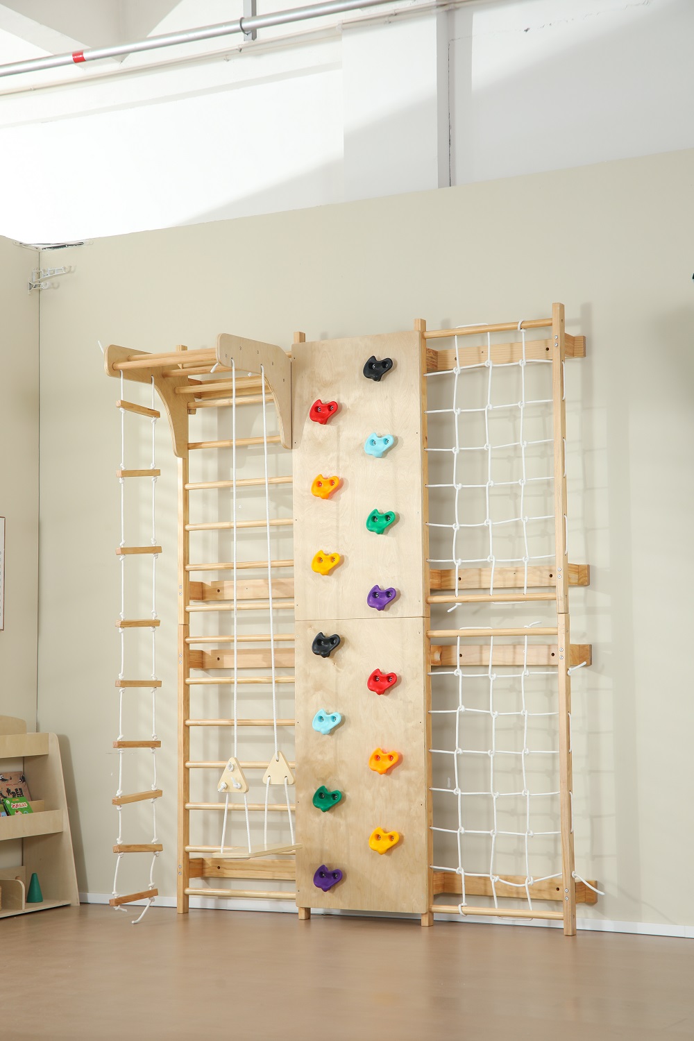 บาร์โหนสำหรับเด็กในร่ม โครงไม้ - Kids Outdoor Climbing Frame บทวิจารณ์และราคา